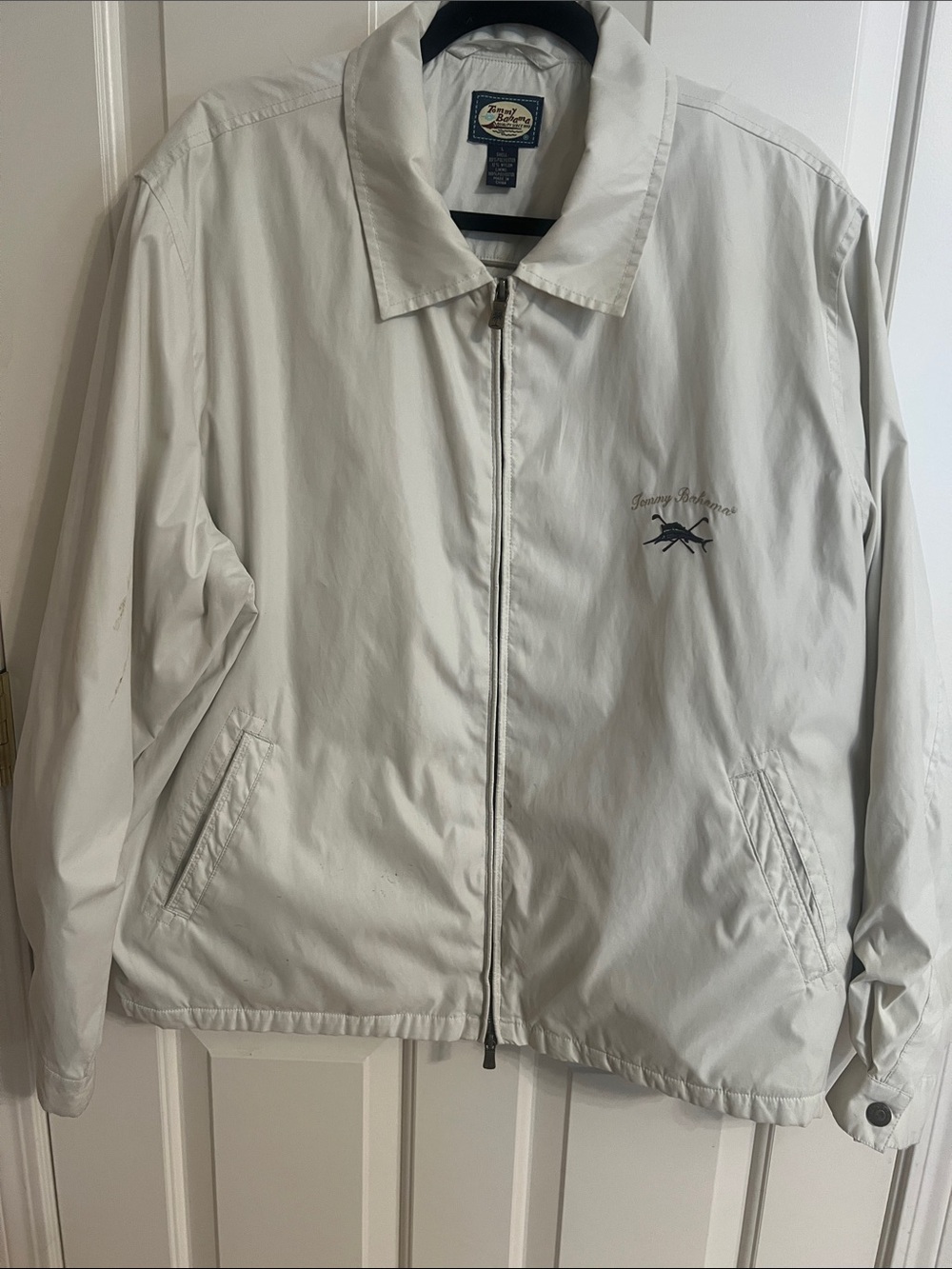 Tommy Bahama Cream Light weight Golf Jacket